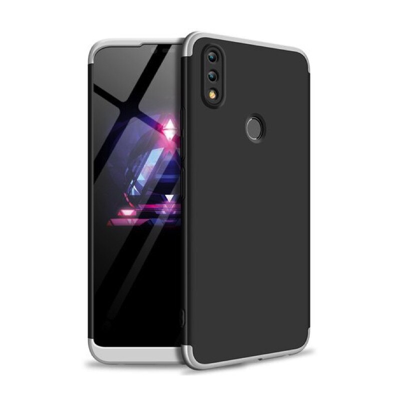 Husa Shield 360 GKK pentru Huawei Y7 (2019)/ Huawei Y7 Prime (2019) Silver/Black