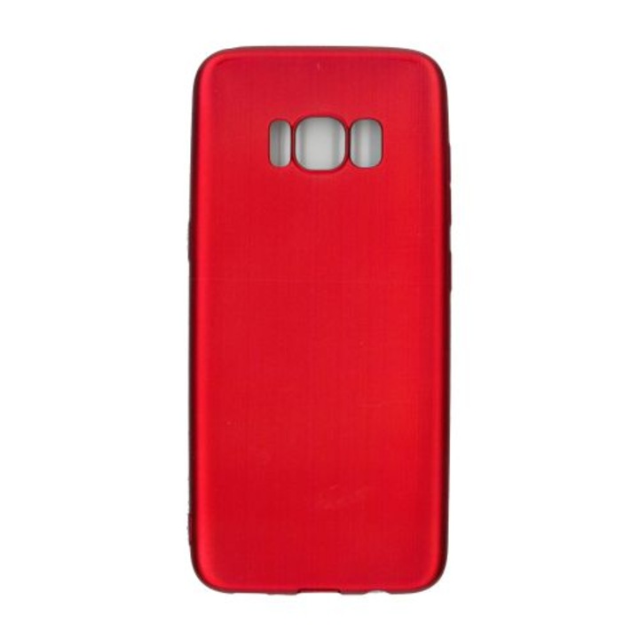 Husa protectie din silicon slim pentru Samsung Galaxy S8, rosu metalic