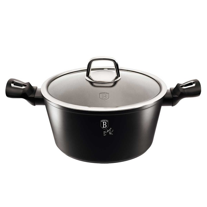 Oala BERLINGER HAUS BH-1851 2.5 l, 20 cm, granit, capac