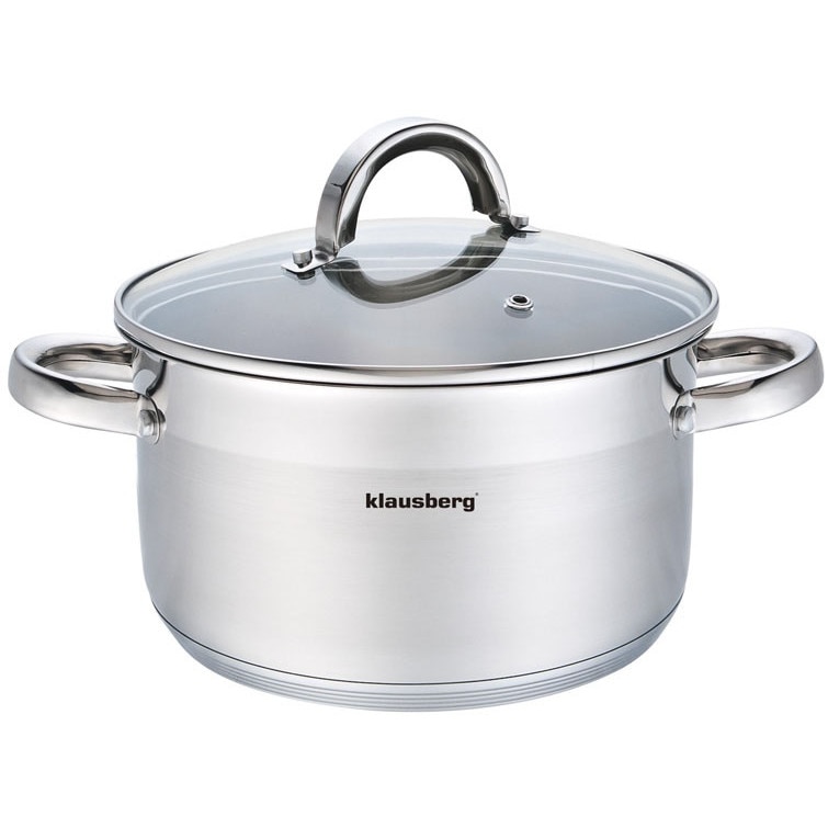Oala Klausberg KB-7124 3.5 l, 20x11.5cm, otel, capac