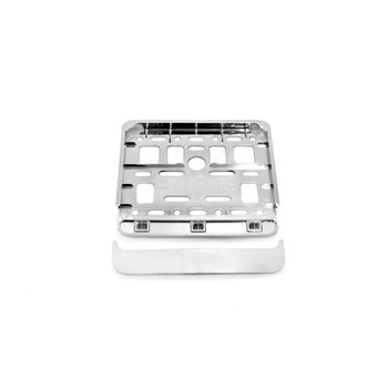Suport numar inmatriculare moto-scuter/ciclomotor, 11,4 x 14 cm, crom Suport numar inmatriculare moto-scuter/ciclomotor, 11,4 x 14 cm, crom