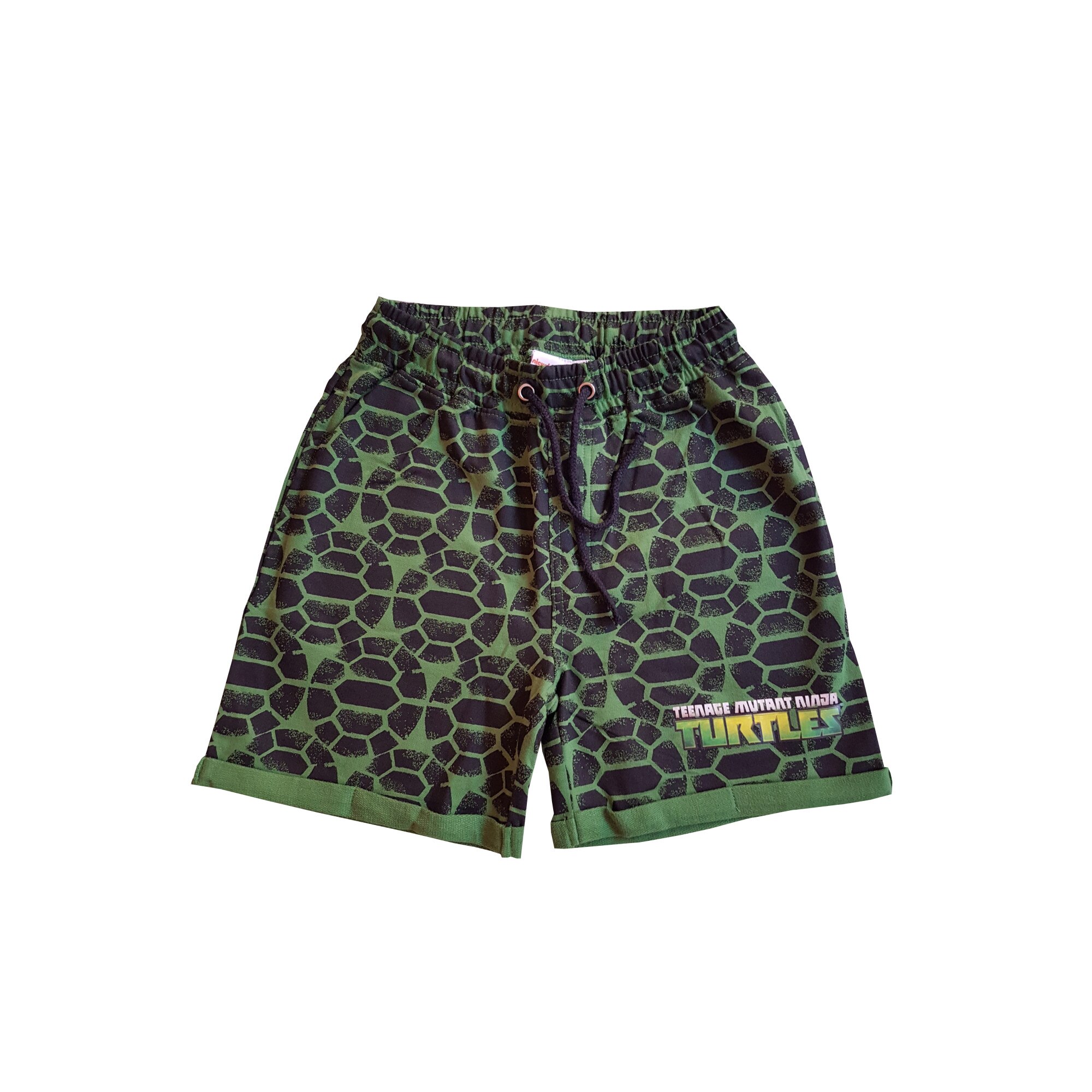 Pantaloni scurti Teenage Mutant Ninja Turtles baieti, verde/negru, marimea 128/134