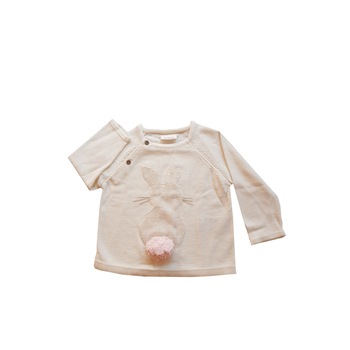 Bluza cu iepuras copii, Next, crem, marimea 74 cm Bluza cu iepuras copii, Next, crem, marimea 74 cm