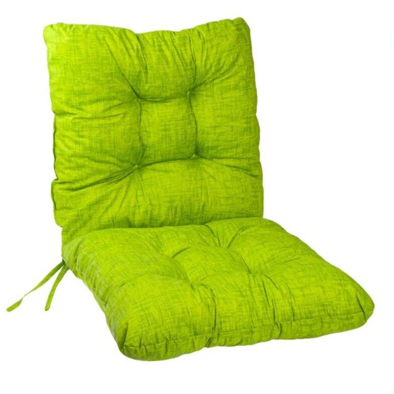 Perna verde pentru scaun cu doua fete si sistem prindere, SG, 50x100x12,5 cm