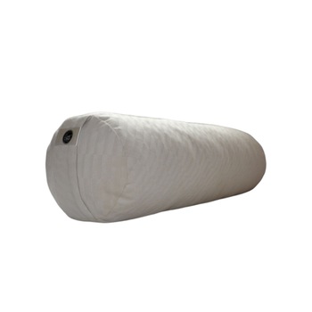 Perna cilindrica din catifea crem inchidere cu fermoar 63 cm x 18 cm Perna cilindrica din catifea crem inchidere cu fermoar 63 cm x 18 cm