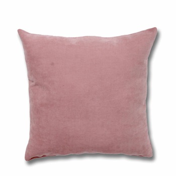 Perna decor Hazan, hipoalergenica, poliester + fibra poliester siliconizata, roz, 50 x 50 cm