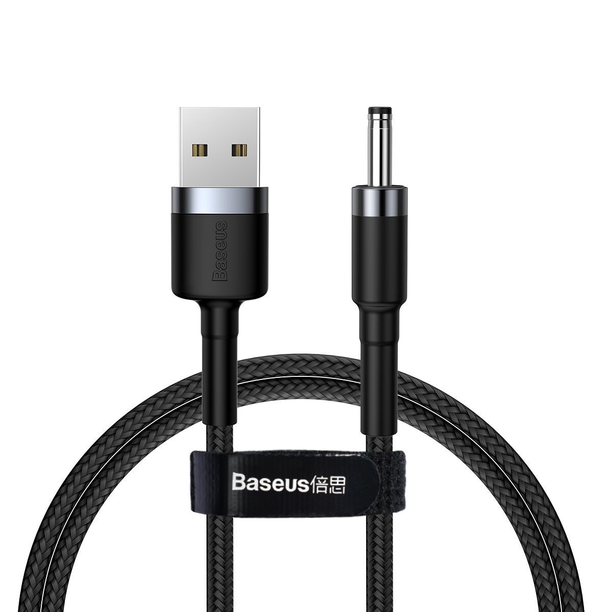 Cablu Baseus Cafule Usb la Dc 3.5Mm 2A 1M Gri + Negru