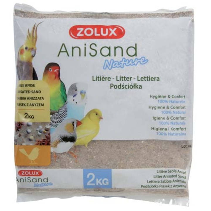 Nisip cusca pasari, AniSand Nature, Zolux, 2 kg