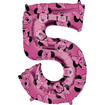 Balon folie cifra 5 Minnie Mouse Forever 66cm 0026635401401 Balon folie cifra 5 Minnie Mouse Forever 66cm 0026635401401