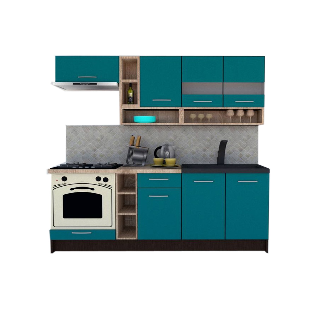 Set Bucatarie Genarom COSSY NEW 200, Wenge / Decor 0245