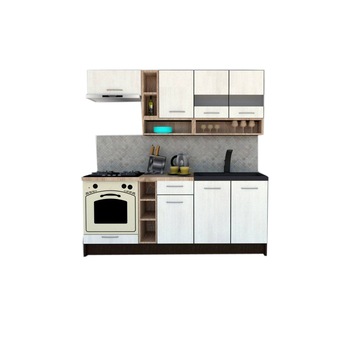 Set Bucatarie Genarom COSSY NEW 200, Wenge / Decor 8508 Set Bucatarie Genarom COSSY NEW 200, Wenge / Decor 8508