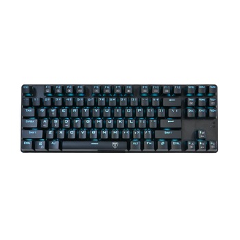 Tastatura mecanica T-Dagger Bora, Iluminare LED Ice Blue, Switch-uri albastre Outemu, Negru Tastatura mecanica T-Dagger Bora, Iluminare LED Ice Blue, Switch-uri albastre Outemu, Negru