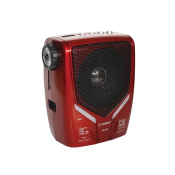 Radio Elekom, 220-240V, 50-60Hz, USB, SD, LED, Plastic, Rosu Radio Elekom, 220-240V, 50-60Hz, USB, SD, LED, Plastic, Rosu