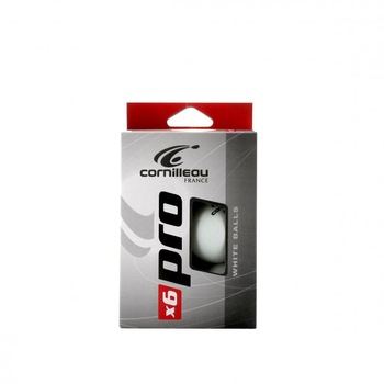 Mingi tenis de masa Cornilleau Pro X6, Alb, 1, set 6 bucati Mingi tenis de masa Cornilleau Pro X6, Alb, 1, set 6 bucati