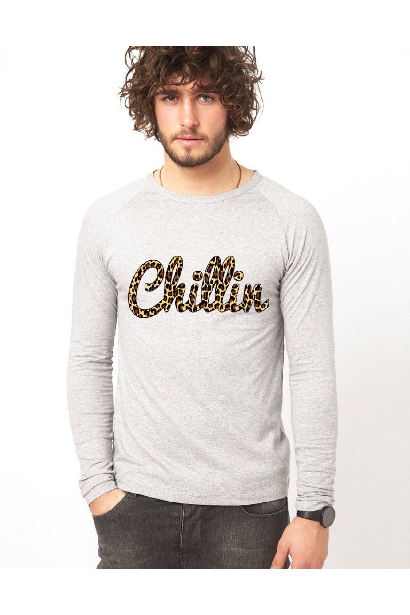 Bluza, barbati Chillin, Gri