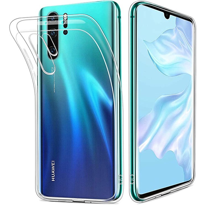 Прозрачен тънък силиконов калъф Slim Tech Protect Huawei P30 Pro, Etlephe