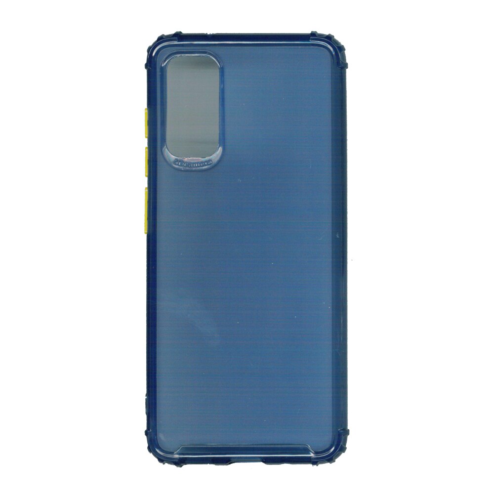 Husa din silicon matte crack, pentru Samsung Galaxy S20, albastru