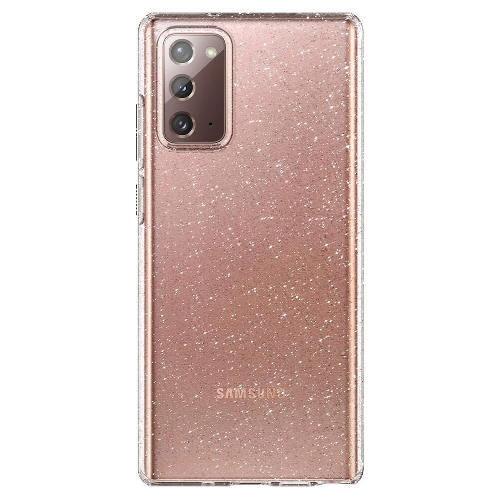 Husa Spigen Liquid Crystal Glitter pentru Samsung Galaxy Note 20, Transparent