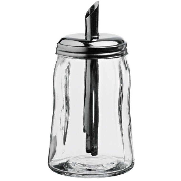 Suport zahar dispenser, Pasabahce, 240ml, Black and White