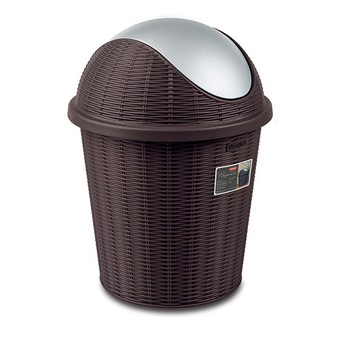 Cos de gunoi Stefanplast Elegance, Plastic, 10 L, Maro Cos de gunoi Stefanplast Elegance, Plastic, 10 L, Maro