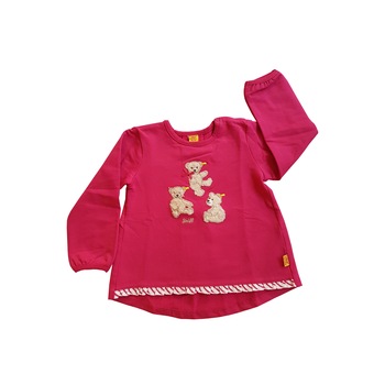 Bluza tricotata fetite, Steiff, roz, marimea 80 Bluza tricotata fetite, Steiff, roz, marimea 80