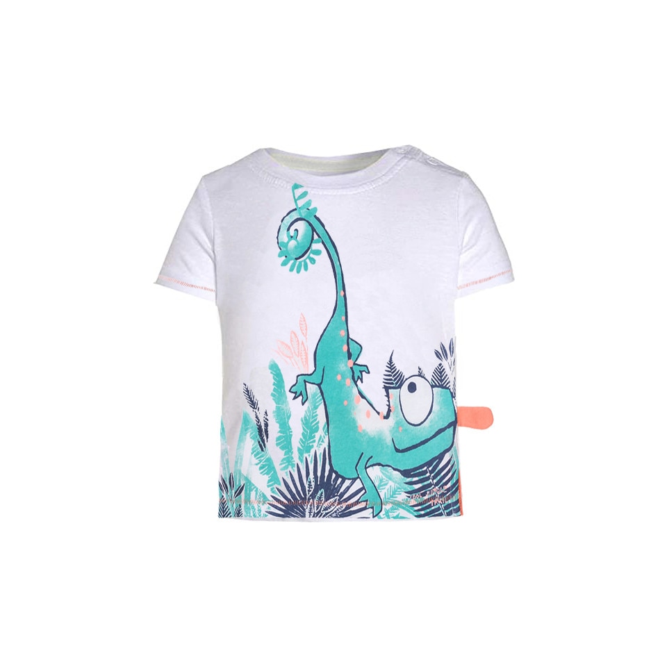 Tricou baieti Blue Seven, alb, marimea 74 cm, 9-12 luni, cu imprimeu