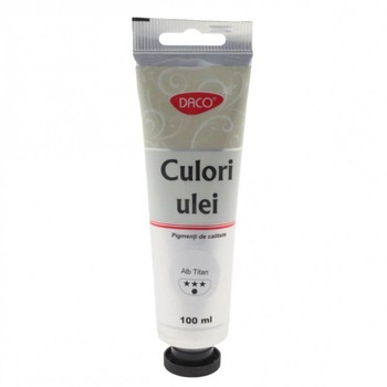 Vopsea Ulei Alb Titan DACO, 100 ml Vopsea Ulei Alb Titan DACO, 100 ml