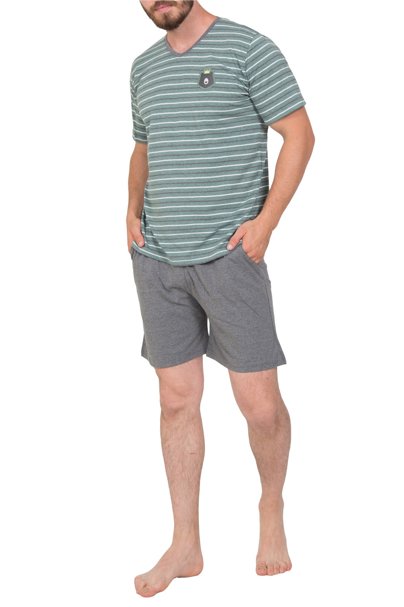 Pijama barbati, Model Sailor Green