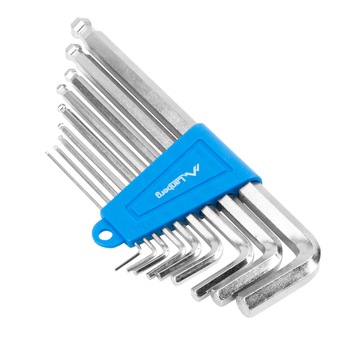 Set 9 chei hexagonale ''Allen'' tip imbus, Lanberg 41976, cu capat sferic, 1.5 / 2 / 2.5 / 3 / 4 / 5 / 6 / 8 / 10 mm, lungime 75 - 170 mm Set 9 chei hexagonale ''Allen'' tip imbus, Lanberg 41976, cu capat sferic, 1.5 / 2 / 2.5 / 3 / 4 / 5 / 6 / 8 / 10 mm, lungime 75 - 170 mm