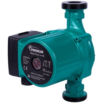 Pompa recirculare apa curata PRO-SOLAR PS 25/4G -180, 220 V, IP 44 Pompa recirculare apa curata PRO-SOLAR PS 25/4G -180, 220 V, IP 44
