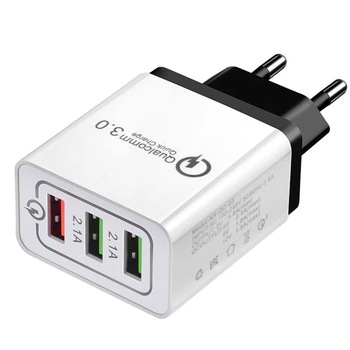 Incarcator priza, USB Fast Charge Qualcomm 3.0 Lumaudio, Alb/Negru Incarcator priza, USB Fast Charge Qualcomm 3.0 Lumaudio, Alb/Negru