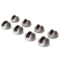 Set 8 paduri de protectie pentru picioare Hairpin, Argintii