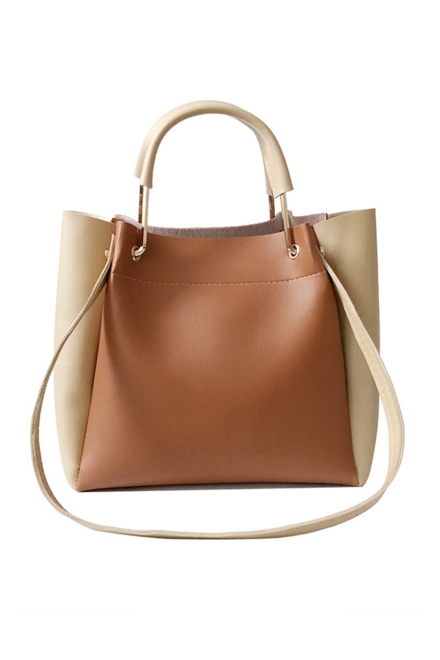 Geanta de dama Lynette maro 2 in 1 din piele ecologica, 30 x 26 x 12 cm