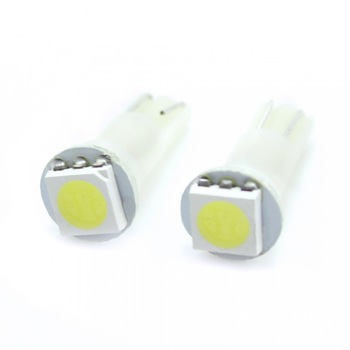 Bec Led de bord, Ambalaj 2 bucati, Filament T5, Tensiune 12V, alb xenon Bec Led de bord, Ambalaj 2 bucati, Filament T5, Tensiune 12V, alb xenon