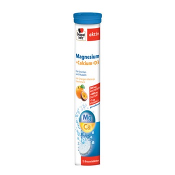 Supliment alimentar DOPPELHERZ MAGNEZIU + CALCIU + D3, 15 comprimate efervescente Supliment alimentar DOPPELHERZ MAGNEZIU + CALCIU + D3, 15 comprimate efervescente