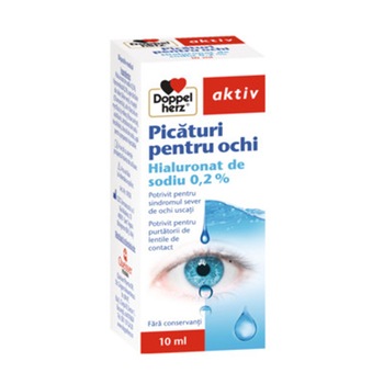 Supliment alimentar DOPPELHERZ AKTIV PICATURI DE OCHI HYALUR 0.2%, 10 ml Supliment alimentar DOPPELHERZ AKTIV PICATURI DE OCHI HYALUR 0.2%, 10 ml