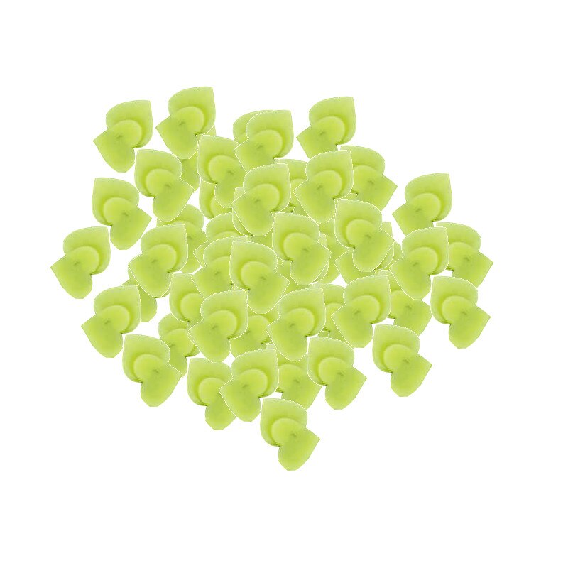 Set stickere fosforescente, forma inimi, autoadezive, dimensiune 3 cm, culoare galben, 40 buc/set