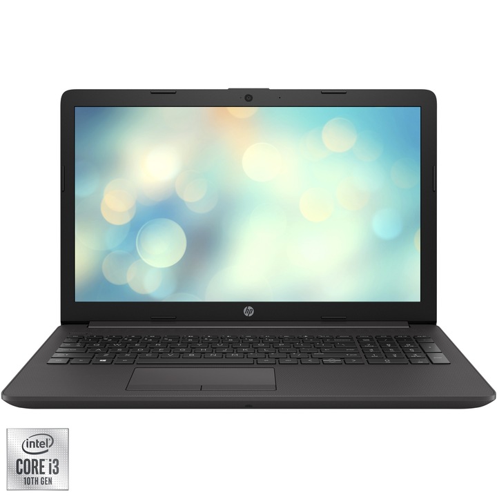 Laptop HP 250 G7 cu procesor Intel® Core™ i3-1005G1 pana la 3.40 GHz, 15.6", HD, 4GB, 500GB HDD, Intel® UHD Graphics, Free DOS, Black