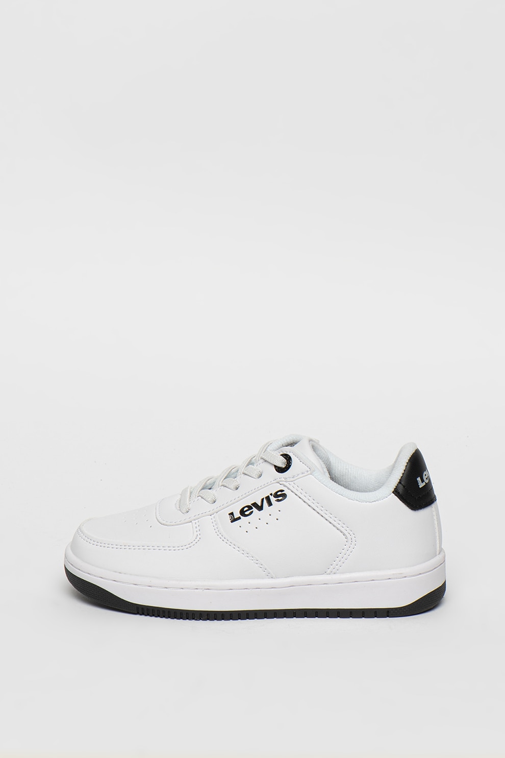 Levi's Kids, Pantofi sport din piele ecologica New Union, Alb, 31 EU