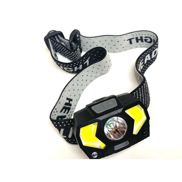 Челник фенер за глава със сензор за движение Bailong KX-201, USB зареждане, 10w