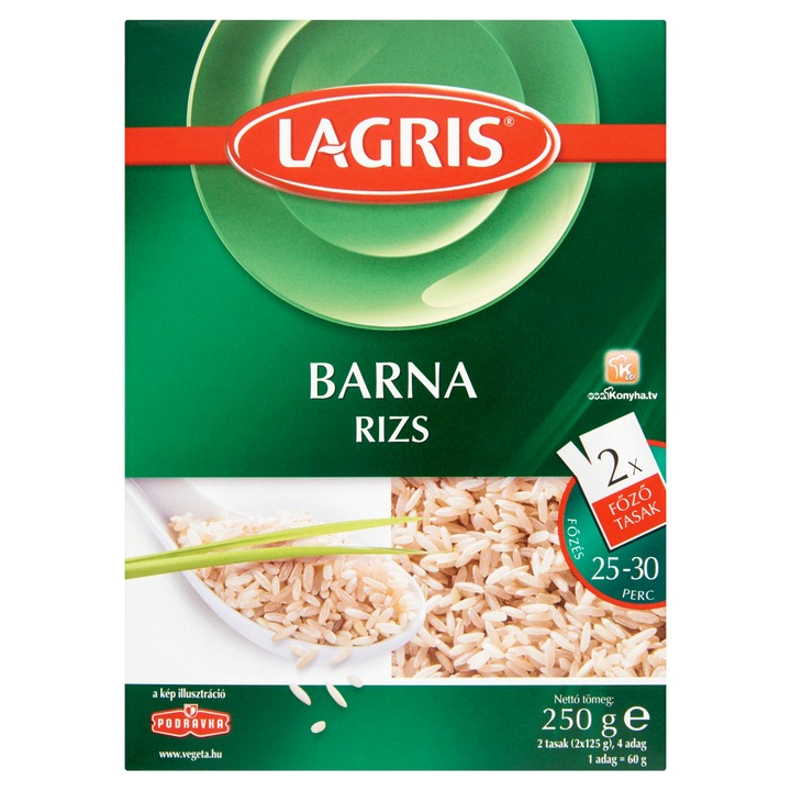 Lagris Barna rizs főzőtasakos, 2x125g