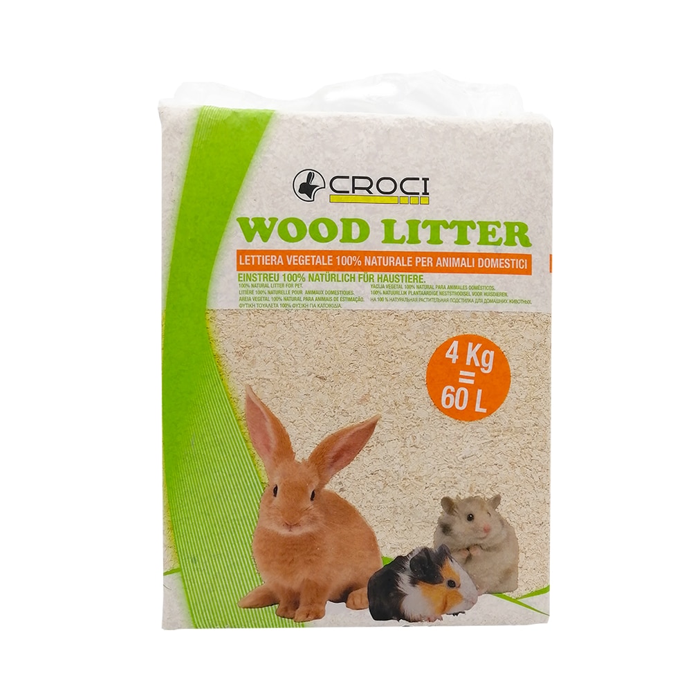 Asternut igienic pentru rozatoare, Croci, Wood Litter, 4 kg, R4AS0004