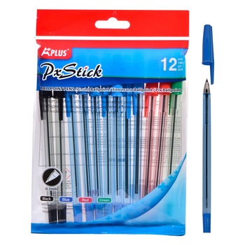 Set 12 pixuri, Zola®, 7 albastre, 2 negre, 2 rosii, 1 verde, 0.7 mm Set 12 pixuri, Zola®, 7 albastre, 2 negre, 2 rosii, 1 verde, 0.7 mm