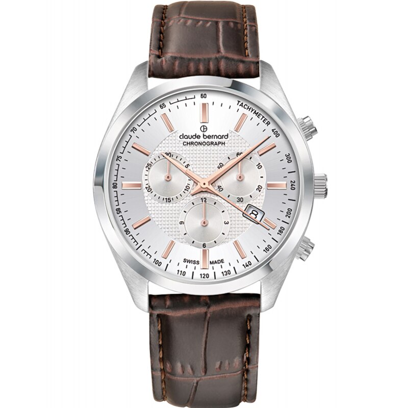 Ceas barbatesc Claude Bernard 10246 3 AIR Quartz Argintiu