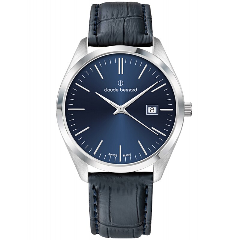 Ceas barbatesc Claude Bernard 70201 3 BUIN Quartz Argintiu