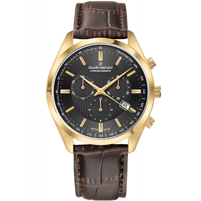 Ceas barbatesc Claude Bernard 10246 37J NID Quartz Auriu