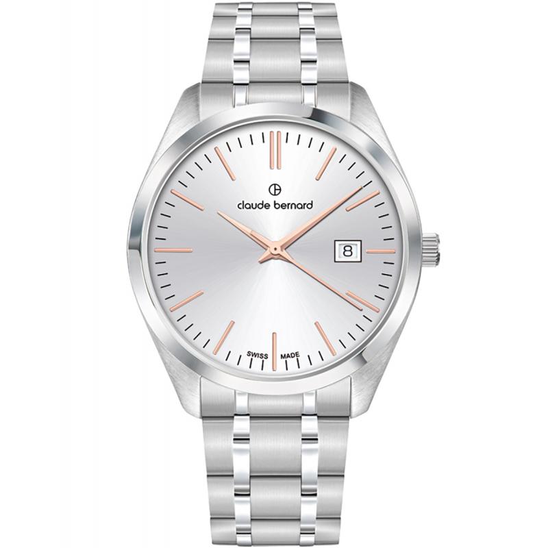 Ceas barbatesc Claude Bernard 70201 3M AIR Quartz Argintiu