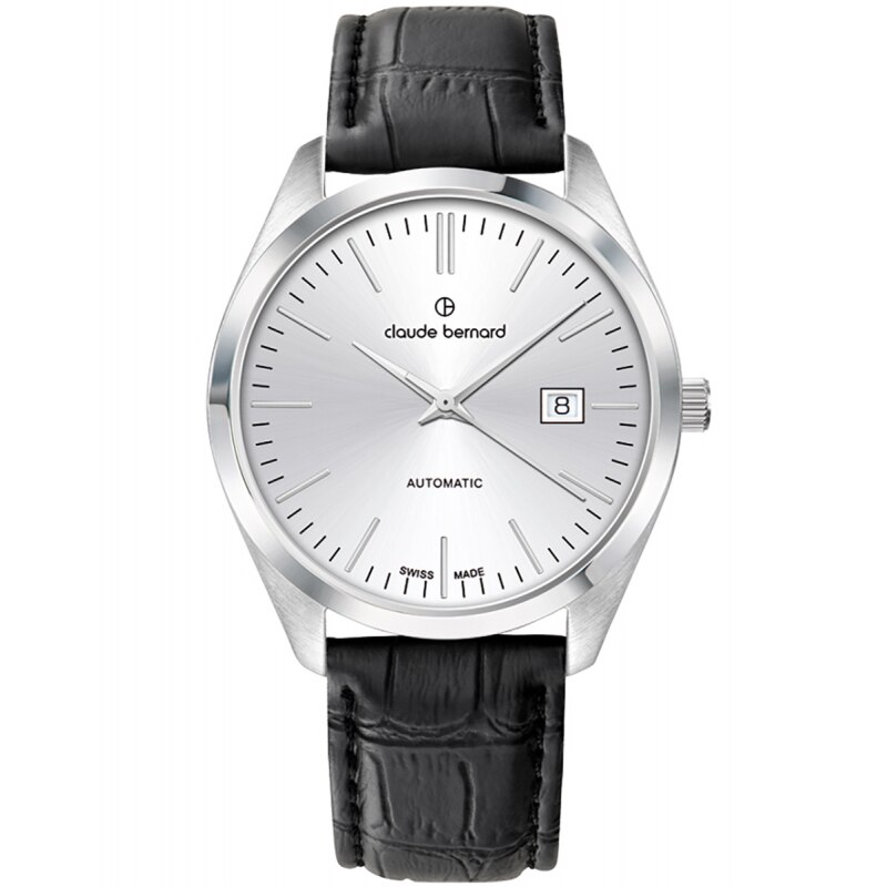 Ceas barbatesc Claude Bernard 80116 3 AIN Automatic Argintiu