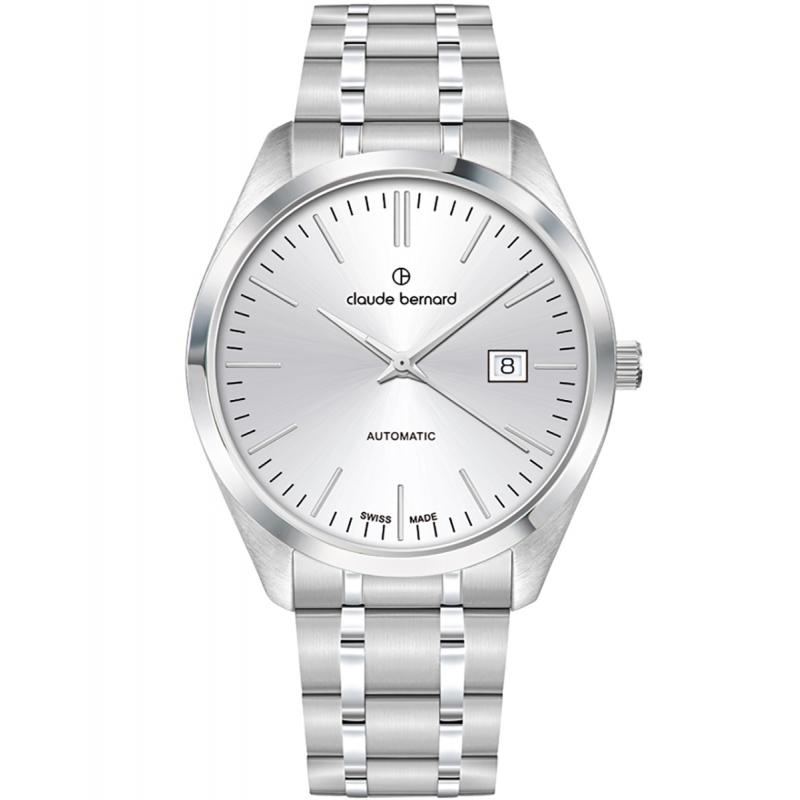 Ceas barbatesc Claude Bernard 80116 3M AIN Automatic Argintiu