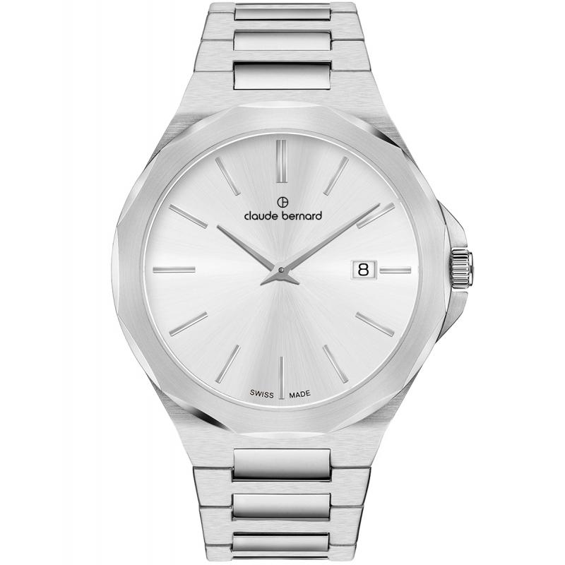 Ceas barbatesc Claude Bernard 71289 3M AIN Quartz Argintiu